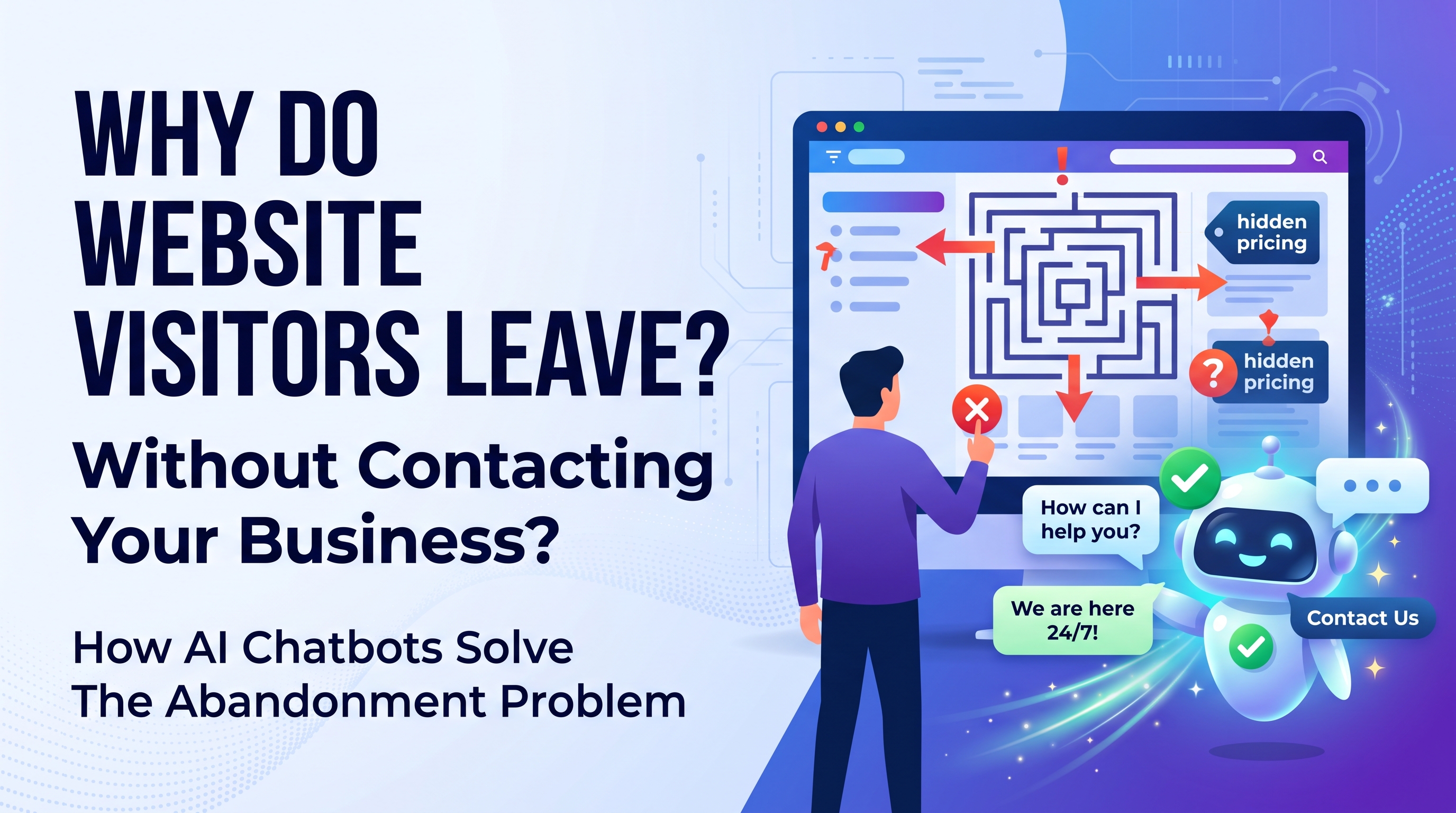 Why Do Website Visitors Leave Without Contacting a Business?